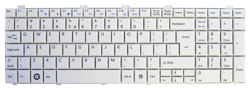 Replacement laptop keyboard FUJITSU SIEMENS Lifebook A530 A531 AH530 AH531 (WHITE, BIG ENTER)