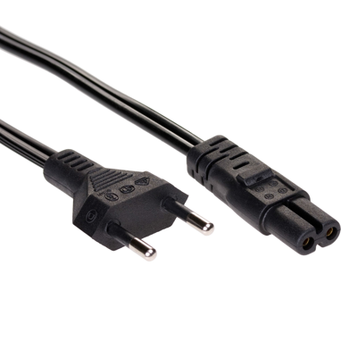 Kabel zasilający Akyga AK-RD-01A ósemka CCA CEE 7/16 / IEC C7 1.5 m