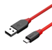 BLITZWOLF Kabel Micro USB 2.4A BW-MC4 - CZERWONY 0.9m